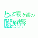 とある霞ヶ浦の藤原響（ハンドボーラー）