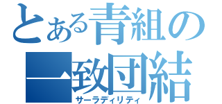 とある青組の一致団結（サーラディリティ）