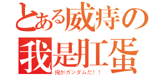 とある威痔の我是肛蛋（俺がガンダムだ！！）