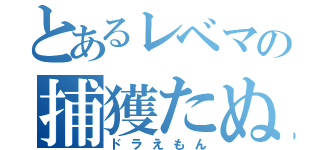 とあるレベマの捕獲たぬき（ドラえもん）