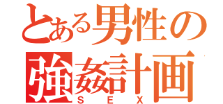 とある男性の強姦計画（Ｓ Ｅ Ｘ）