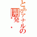 とあるアナルの開発（開発）