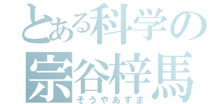 とある科学の宗谷梓馬（そうやあずま）