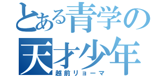 とある青学の天才少年（越前リョーマ）