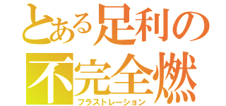 とある足利の不完全燃焼（フラストレーション）