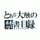 とある大触の禁書目録（インデックス）