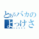 とあるバカのよっけさん（ｙｏｋｋｅ）