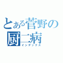 とある菅野の厨二病（インデックス）