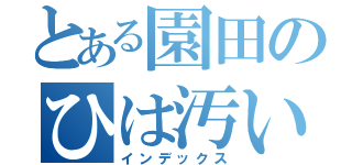 とある園田のひは汚い（インデックス）