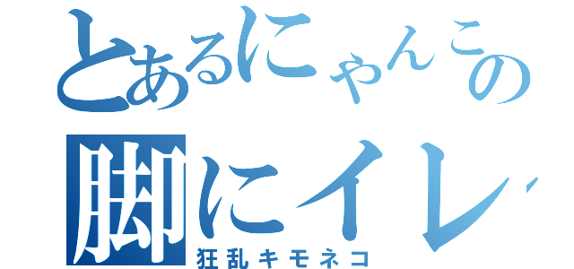 とあるにゃんこの脚にイレズミ（狂乱キモネコ）