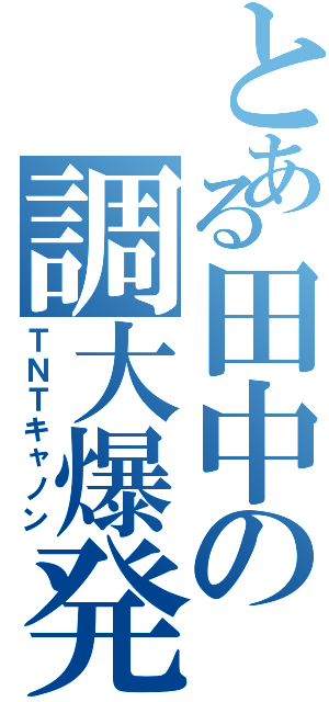 とある田中の調大爆発（ＴＮＴキャノン）