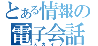 とある情報の電子会話（スカイプ）