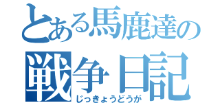 とある馬鹿達の戦争日記（じっきょうどうが）