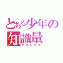 とある少年の知識量（ググレカス）