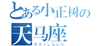 とある小正树の天马座（ＲＡＩＬＧＵＮ）