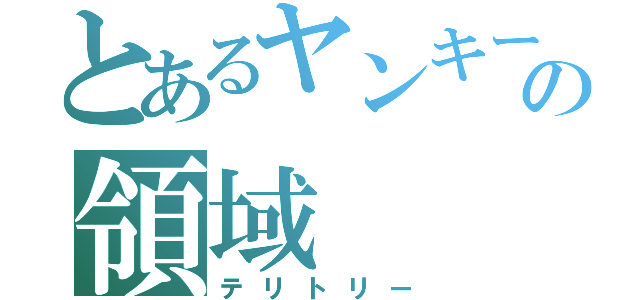 とあるヤンキーの領域（テリトリー）