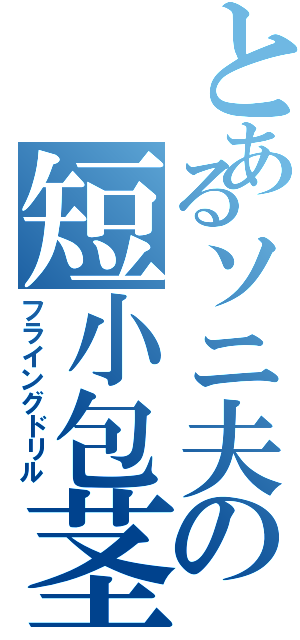 とあるソニ夫の短小包茎（フライングドリル）