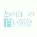 とある山の白い部分（ヤッホー）