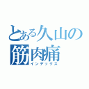 とある久山の筋肉痛（インデックス）