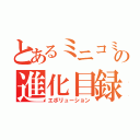 とあるミニコミュの進化目録（エボリューション）