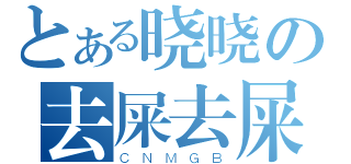 とある晓晓の去屎去屎（ＣＮＭＧＢ）