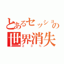 とあるセッションの世界消失（２３％）