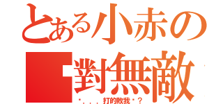 とある小赤の絕對無敵（你．．．打的敗我嗎？）