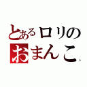 とあるロリのおまんこ（）