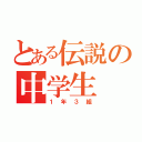 とある伝説の中学生（１年３組）