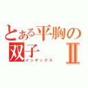 とある平胸の双子Ⅱ（インデックス）