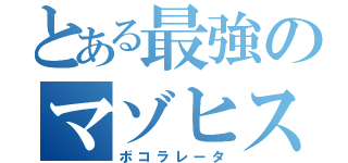 とある最強のマゾヒスト（ボコラレータ）