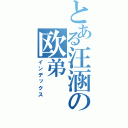 とある汪涵の欧弟（インデックス）