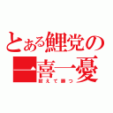 とある鯉党の一喜一憂（耐えて勝つ）