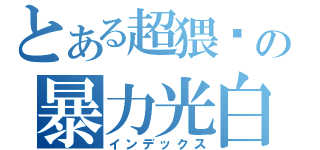 とある超猥琐の暴力光白（インデックス）