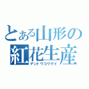 とある山形の紅花生産（デントウコウゲイ）