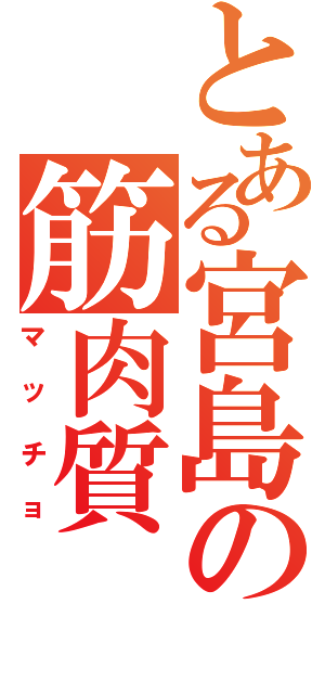 とある宮島の筋肉質Ⅱ（マッチョ）