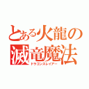 とある火龍の滅竜魔法（ドラゴンスレイアー）