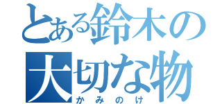 とある鈴木の大切な物（かみのけ）