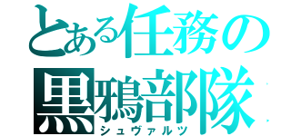 とある任務の黒鴉部隊（シュヴァルツ）