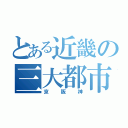 とある近畿の三大都市（京阪神）