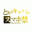 とあるキチガイのスマホ禁（天才になるための努力）