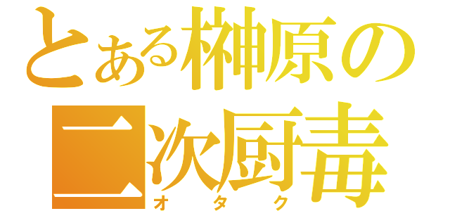 とある榊原の二次厨毒（オタク）