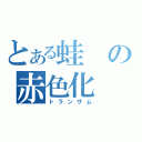 とある蛙の赤色化（トランザム）