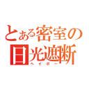 とある密室の日光遮断（ヘイポー）