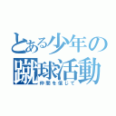 とある少年の蹴球活動（仲間を信じて）