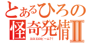 とあるひろの怪奇発情Ⅱ（　エロエロビ～ム？！）