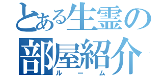 とある生霊の部屋紹介（ルーム）