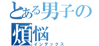 とある男子の煩悩（インデックス）