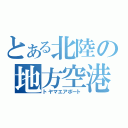 とある北陸の地方空港（トヤマエアポート）