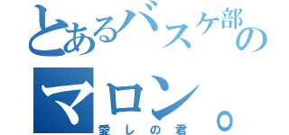 とあるバスケ部のマロン。（愛しの君）